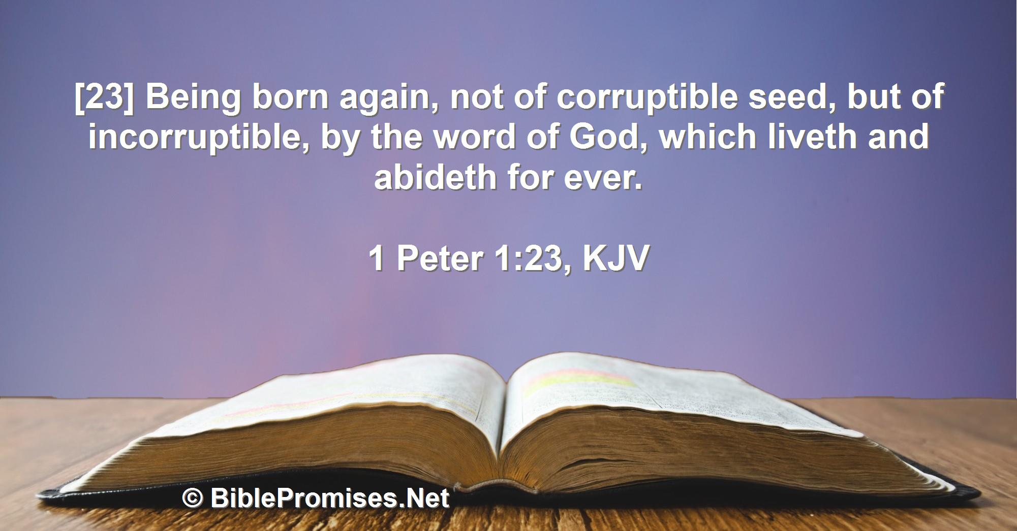 1 Peter 1:23 (KJV)