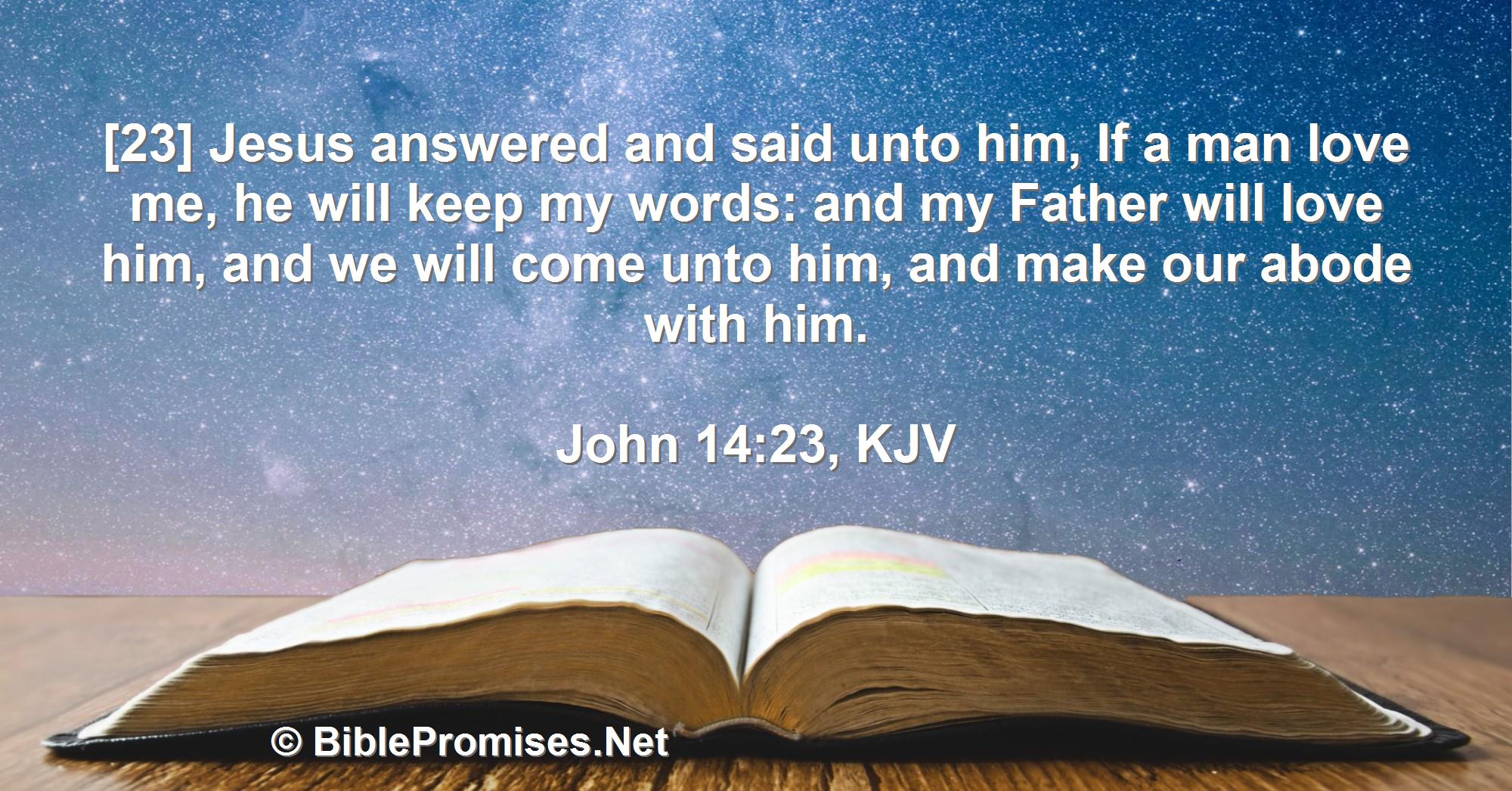 John 14:23 (KJV)