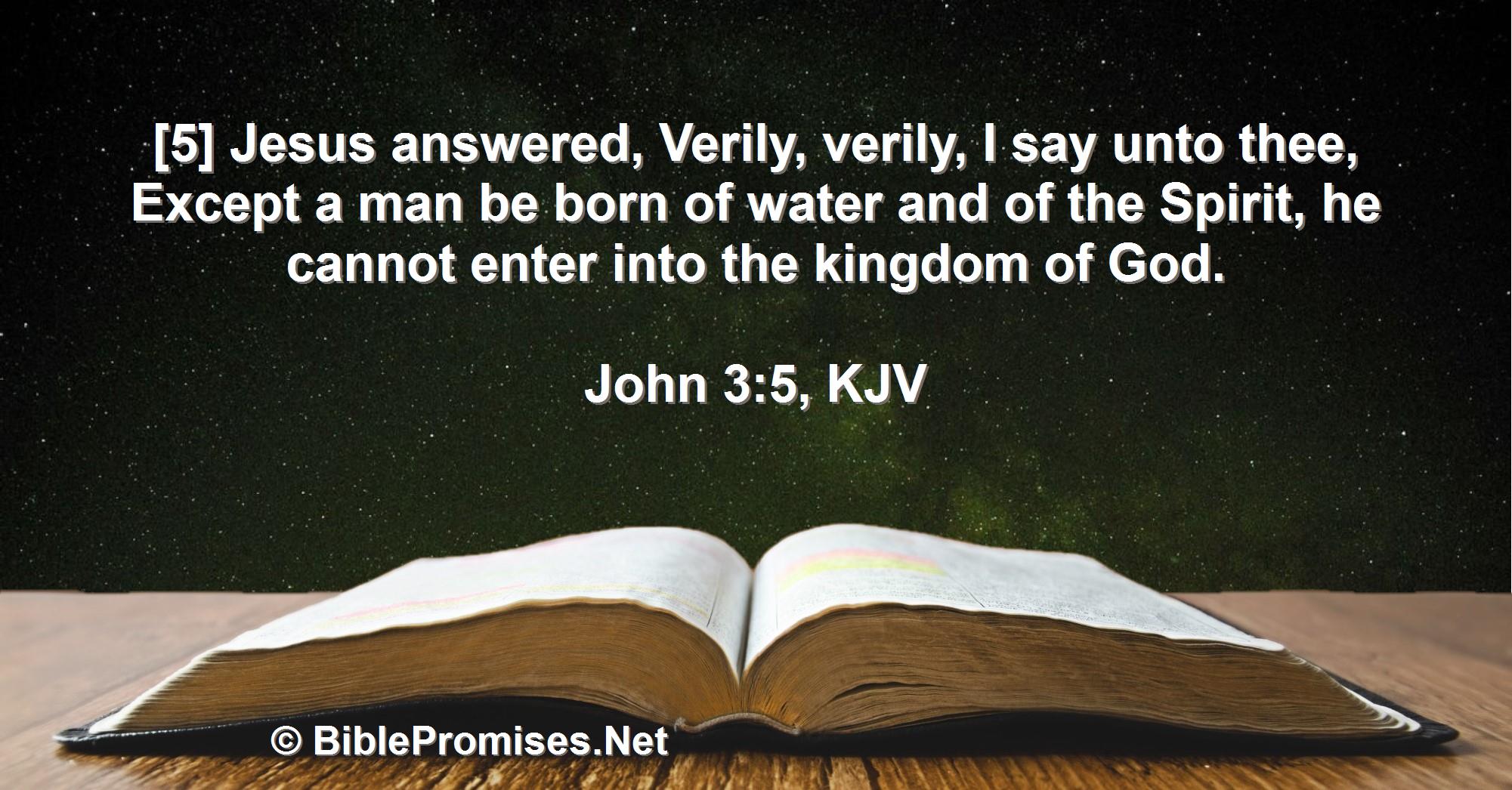 John 3:5 (KJV)