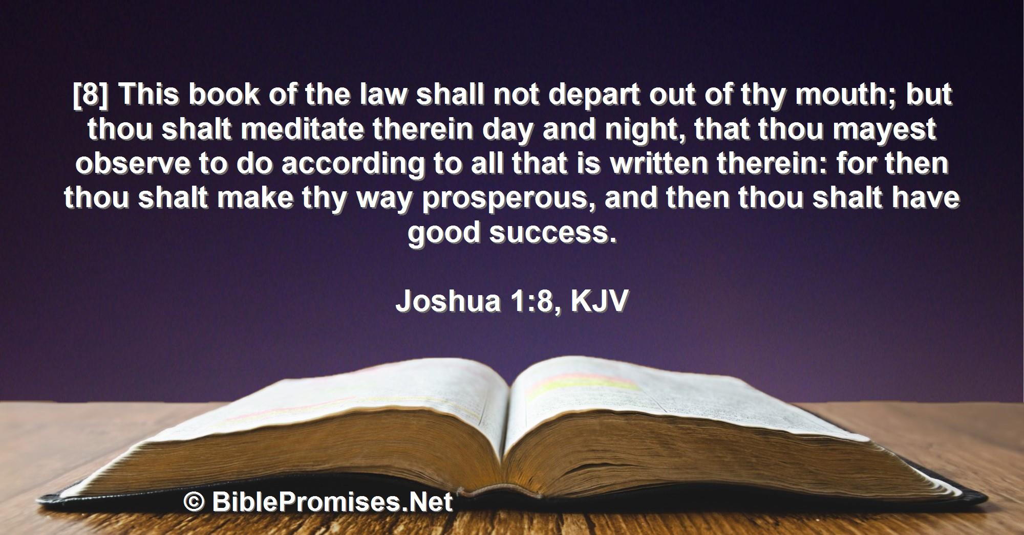 Joshua 1:8 (KJV)