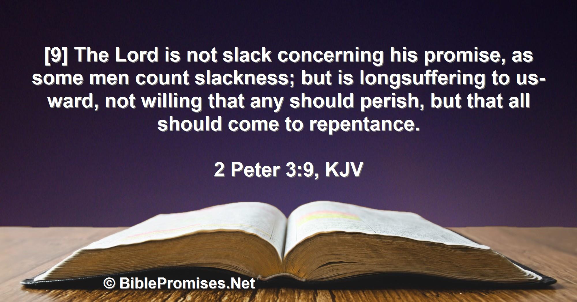 2 Peter 3:9 (KJV)